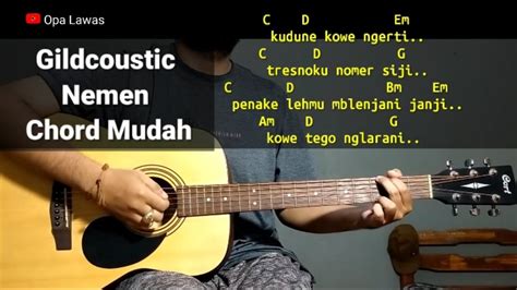 Kunci gitar ndx nemen chordtela  3 NDX A