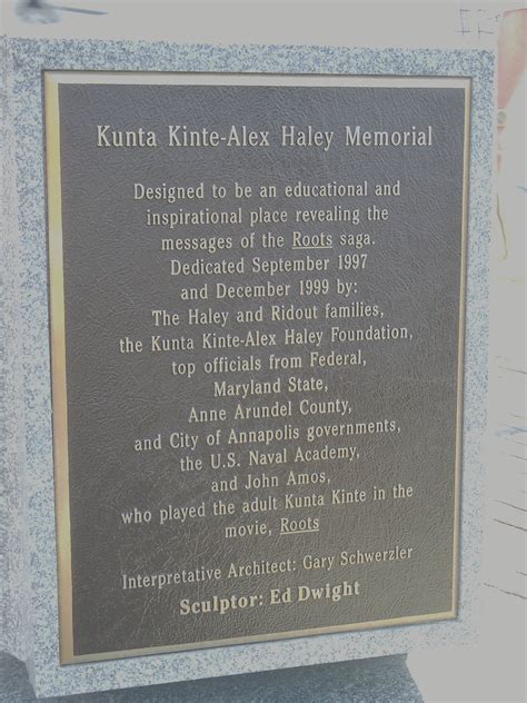 Kunta kinte grave The Kunta Kinte-Alex Haley Memorial welcomes visitors to City Dock in Annapolis
