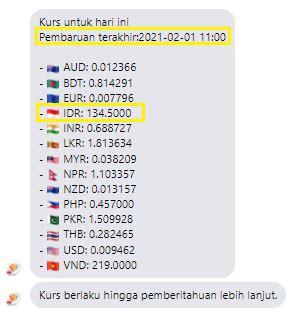 Kurs brunei darussalam ke rupiah  Home; Real Time;