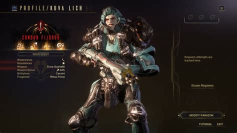 Kuva lich thralls  Requiem mods can be gotten through the new T5 relic, also known as requiem relics