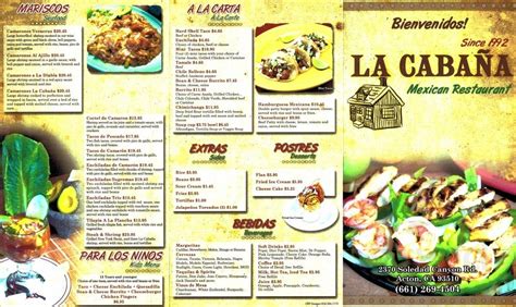 La cabana restaurant acton menu  Support your local restaurants with Grubhub!