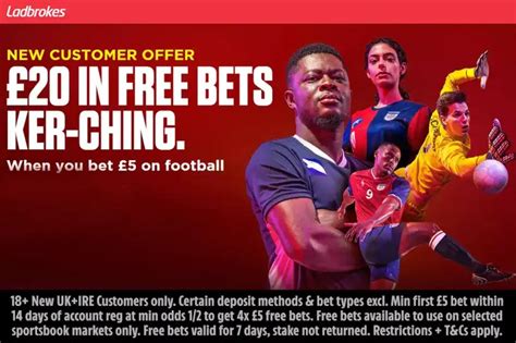 Ladbrokes referral  Ladbrokes Betting Markets Ladbrokes sign-up bonus enables new users to receive up to £20 free bets when they bet £5 on its Sportsbook as long as the odds are (1