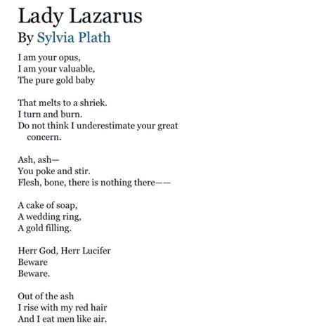 Ladylazarus2 of  (2) Her name references the figure of Lazarus from the Bible—a guy who died and was resurrected by Jesus