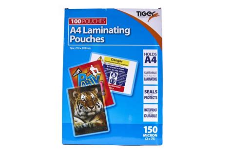 Laminating sheets asda 00