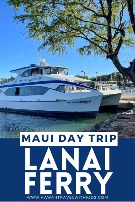 Lanai to maui ferry schedule 