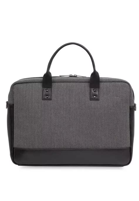 Exquisite Slim Leather Laptop Briefcase