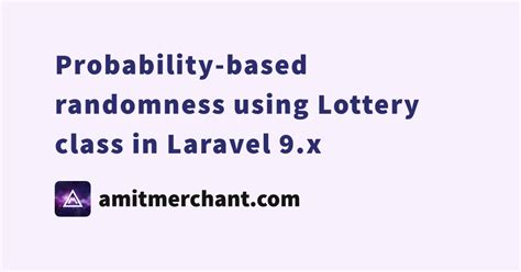 Laravel lottery  Handle an incoming request