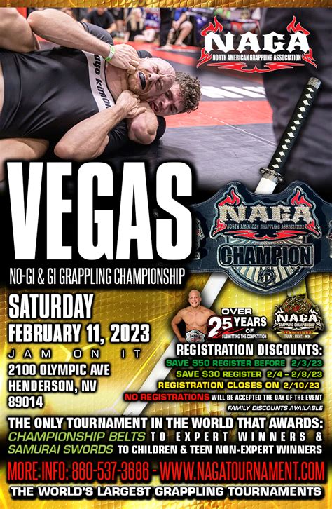 Las vegas bjj tournaments  There were 28 mats spread across the Las Vegas Convention Center, all of which were filled with masters athletes
