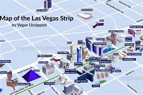 Las vegas hotel locations  las vegas boulevard