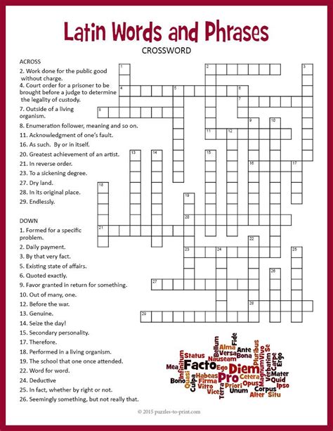Latin behold crossword  Enter the length or pattern for better results
