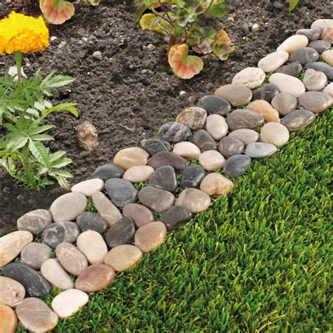Lawn edging stone  Plan where you want the edge of your beds to be