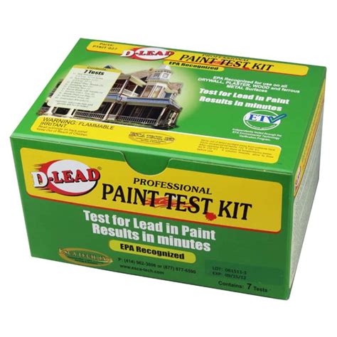 Lead paint test kit screwfix  Laboratory analysis (three methods:FAAS, ETAAS, ICP-AES ) 2