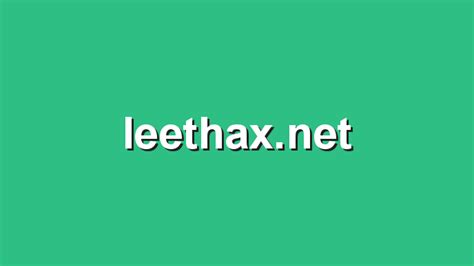 Leethax Leethax es una extensión para Firefox que permite la aplicación de trucos en multitud de juegos de Facebook y Google +