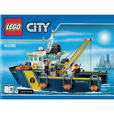 Lego 60095 instructions LEGO 60095 City DEEP SEA EXPLORATION VESSEL boat underwater shark remote sub [eBay] $499