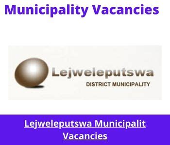 Lejweleputswa municipality vacancies  Social