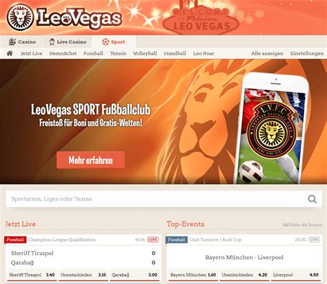 Leo vegas sportwetten Online Casino Geld Zurück Vom Leovegas Casino Go to website Das ist wichtig zu beachten, dass LeoSafePlay zwar eine wunderbare Erweiterung von LeoVegas zu sein scheint, das Casino doch 2018 von jener U