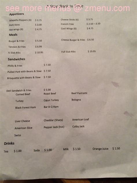 Levee commissary menu  If you miss it this year come next year you might be front page news