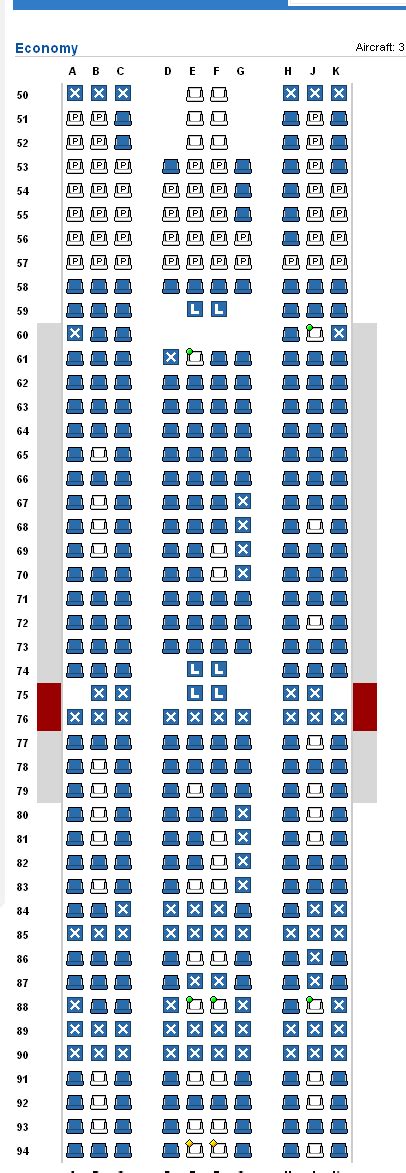 Lh 413 seat map Galley