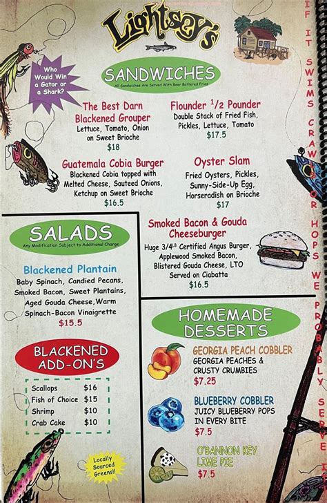 Lightsey's seafood  Today: 11:00 am - 9:00 pm