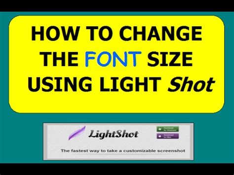 Lightshot change font size  Upload an image and share it with your friends