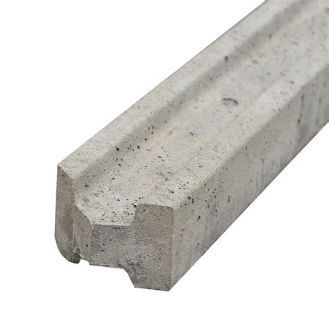 Lightweight concrete posts The tabbed design of this 5 ft