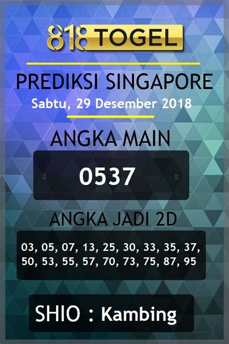 Lihat togel singapore yang keluaran hari ini Dalam permainan togel hari ini, pemain harus menebak angka-angka yang akan keluar pada hasil pengundian