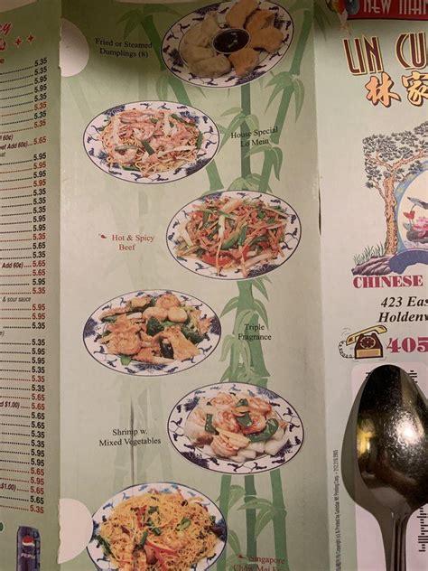 Lin cuisine holdenville menu 