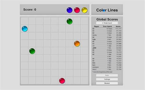 Lines game vtorov  (The ball can move