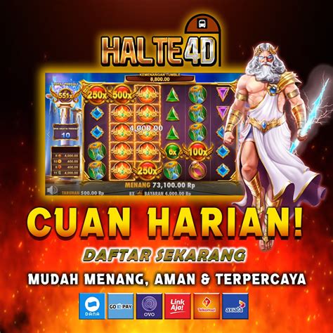 Link halte4d Sehingga situs bandar slot gacor online terbaru HALTE4D, datang untuk membuat keinginan para bettor di Indonesia yaitu kemenangan maxwin menjadi nyata