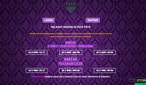 Link petatoto wap  PETATOTO Togel merupakan bandar togel Singapura, Sydney, Hongkong, Cambodia dan masih banyak lagi pasaran wla resmi lainnya yang anda dapat mainkan disetiap saat,Proses transaksi deposit dan withdraw sangat cepat,soal bayaran sudah tidak diragukan lagi,JP berapapun pasti terbayar lunas