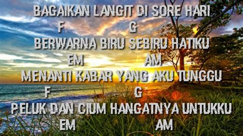 Lirik bagaikan langit dan bumi Dm G C