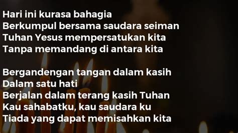 Lirik lagu hari ini kurasa bahagia chord #hariinikurasabahagia #lagurohani #lagurohanikristen #gkdiworship• Check Out Playlist • lagu Hari Ini Kurasa Bahagiatolong ya mau dipentaskan besok 4