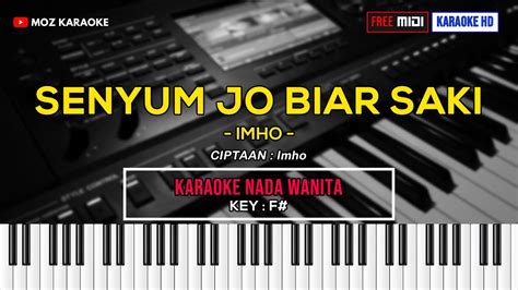 Lirik lagu senyum jo biar saki  F