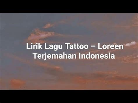 Lirik lagu tattoo loreen  - Halaman 2Berikut chord gitar dan lirik lagu Tattoo - Loreen yang tengah viral di TikTok belakangan ini