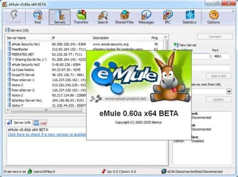 List of emule servers server-met