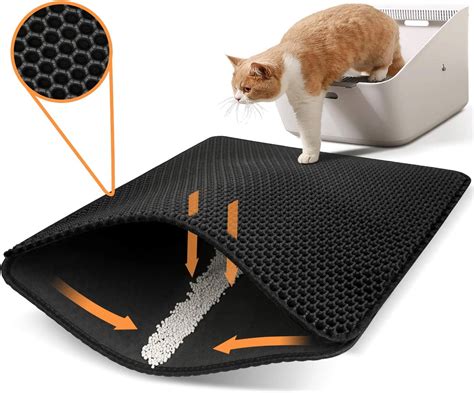 Double Layer Waterproof Cat Litter Mat Non slip Leak Proof - Temu