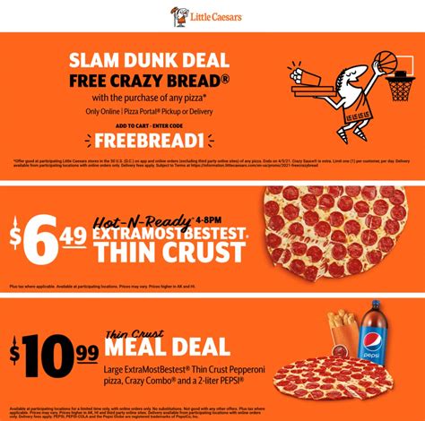 Little caesars promo code  22 used