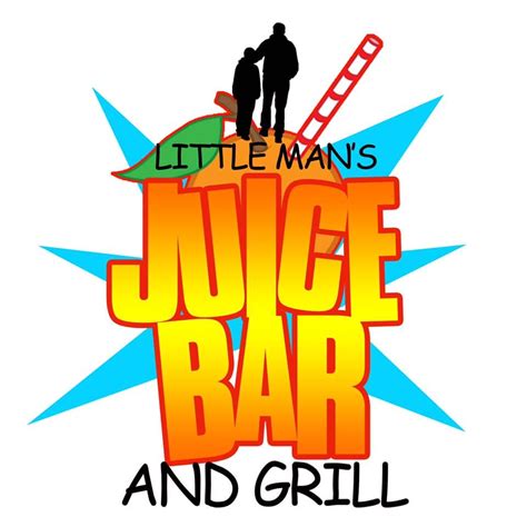 Little man's juice bar and grill  Comes on a roll