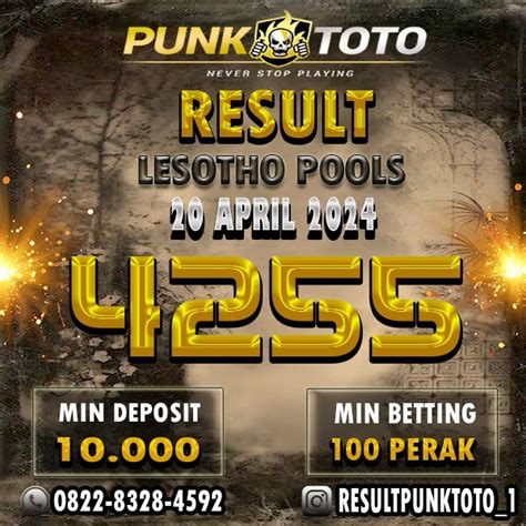 Live draw lesothopools  PrediksiMenara senantiasa membagikan prediksi jitu yang tidak menginginkan syarat