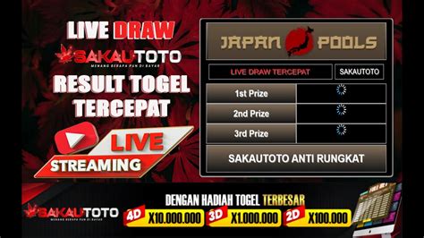 Live draw toto jepang  You can check the past results here