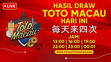 Live draw toto macau 00 WIB, 16