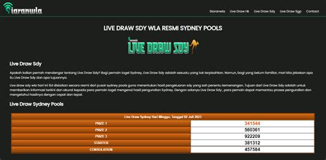 Live drow sidny 6d  dilengkapi dengan paito warna sydney dan tabel taysen 1 sampai 4 lengkap beserta jumlahnya