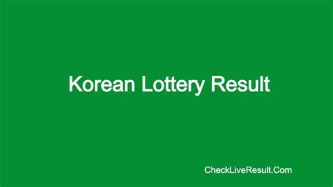 Live seoul lottery 