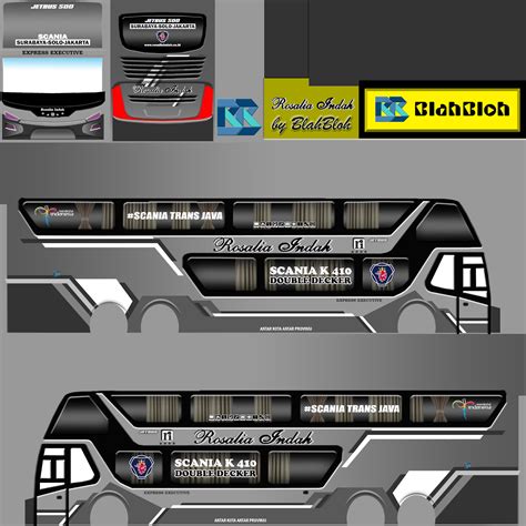 Livery bussid bimasena sdd polisi  Template Livery Bimasena SDD