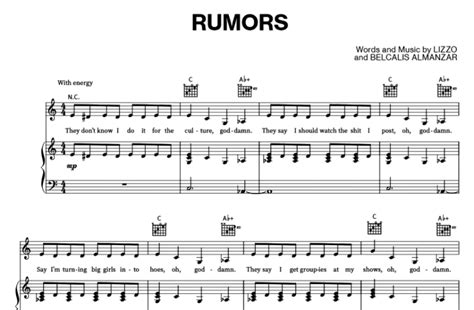 Lizzo rumors sheet music The easiest way to learn piano: Please support my work on Patreon and also get SHEETS & MIDI: Thursday 12th Aug 2021 by Sam