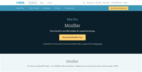 Login mozbar "MozBar" is a free keyword research tool work as