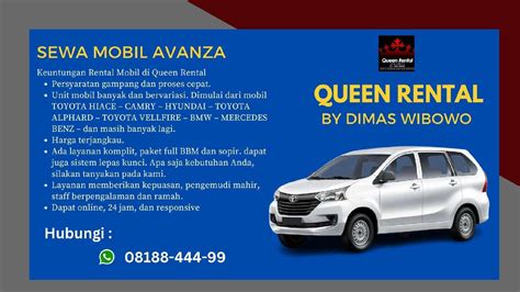 Logo rental mobil avanza  9 LAYANAN KAMI