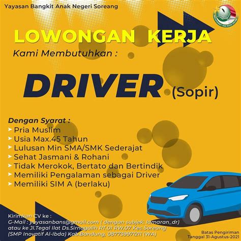 Loker driver jakarta Inilah lowongan kerja driver terbaru di dki jakarta selatan 2022