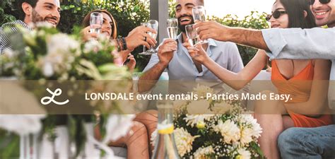 Lonsdale event rentals  Forgot account? or
