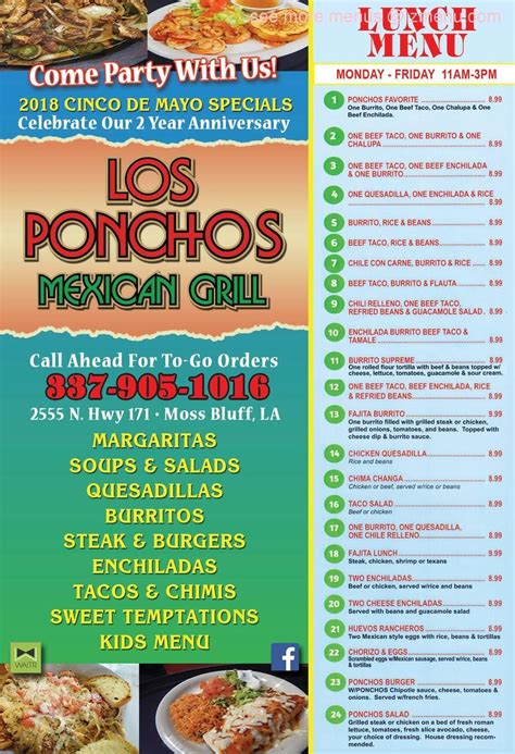 Los panchos menu lake charles  He makes the best top shelf margaritas